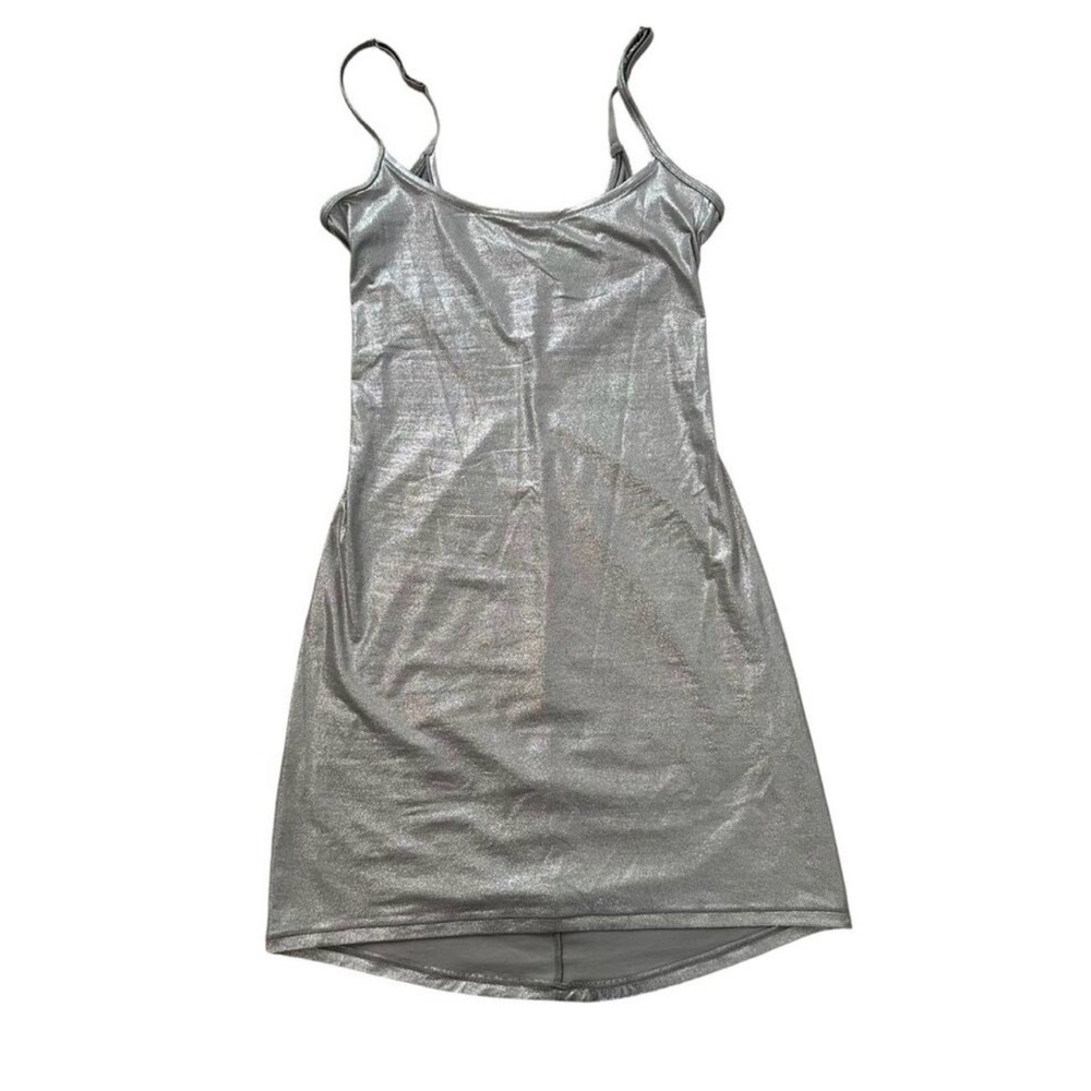 SKIMS Silver Mini Dress